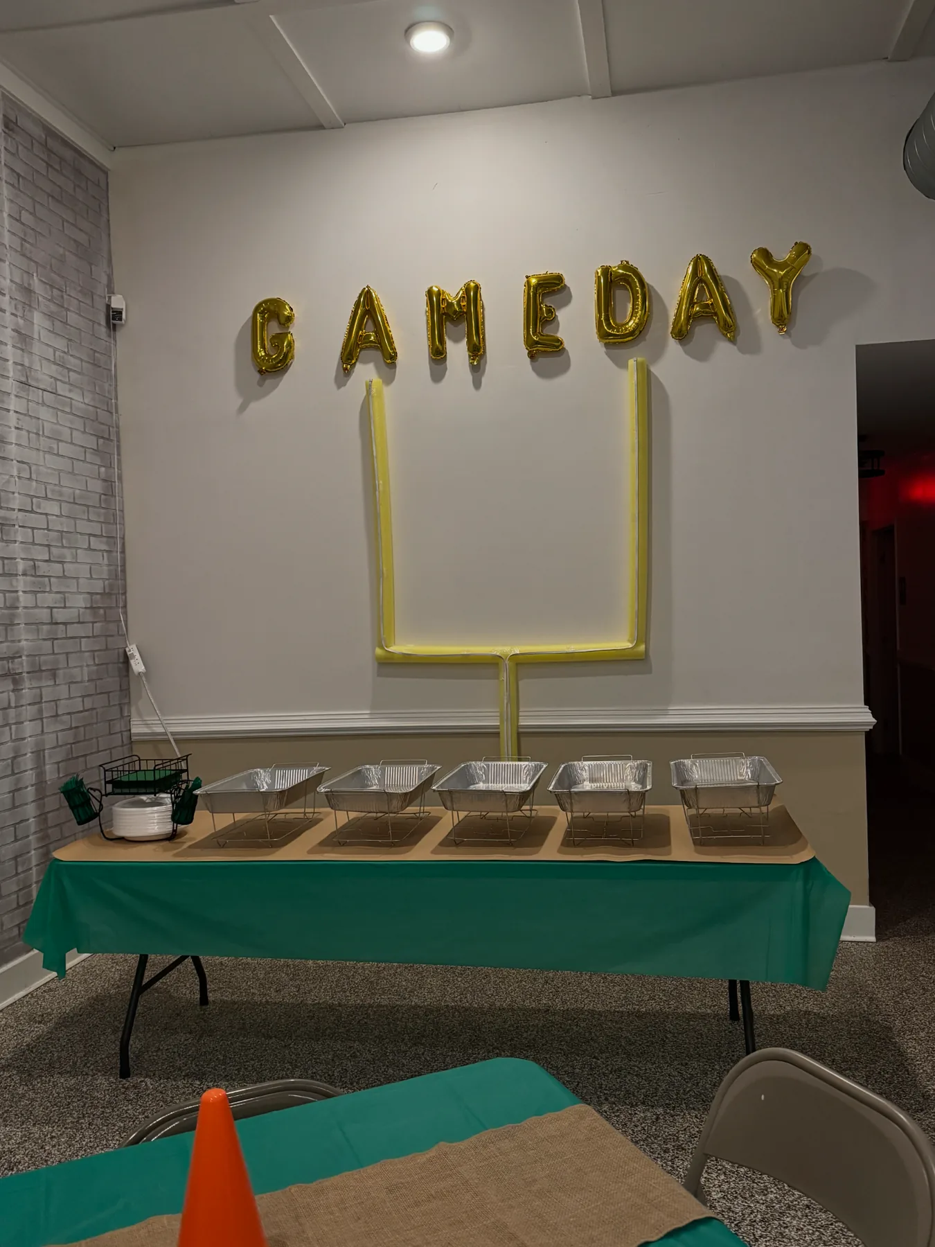 Birthday Green Gold Backdrop