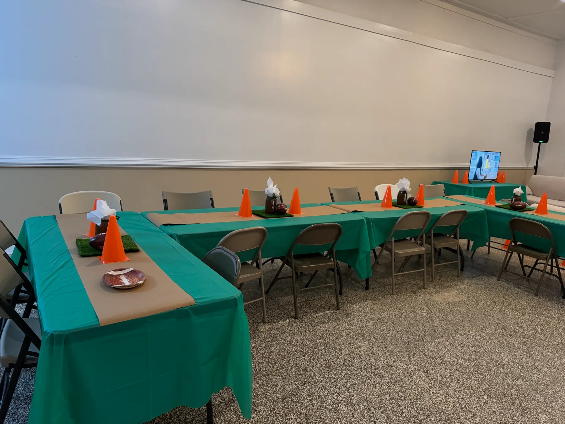 Birthday celebration setup