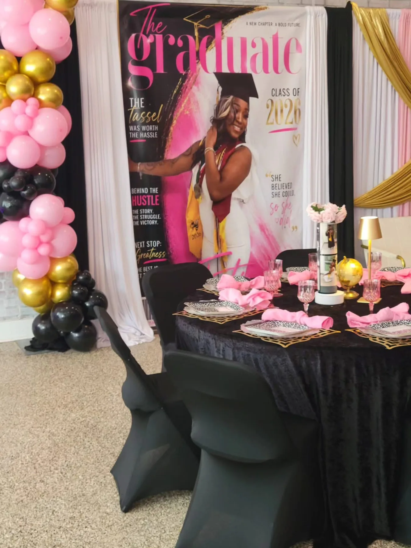 Birthday Pink Backdrop