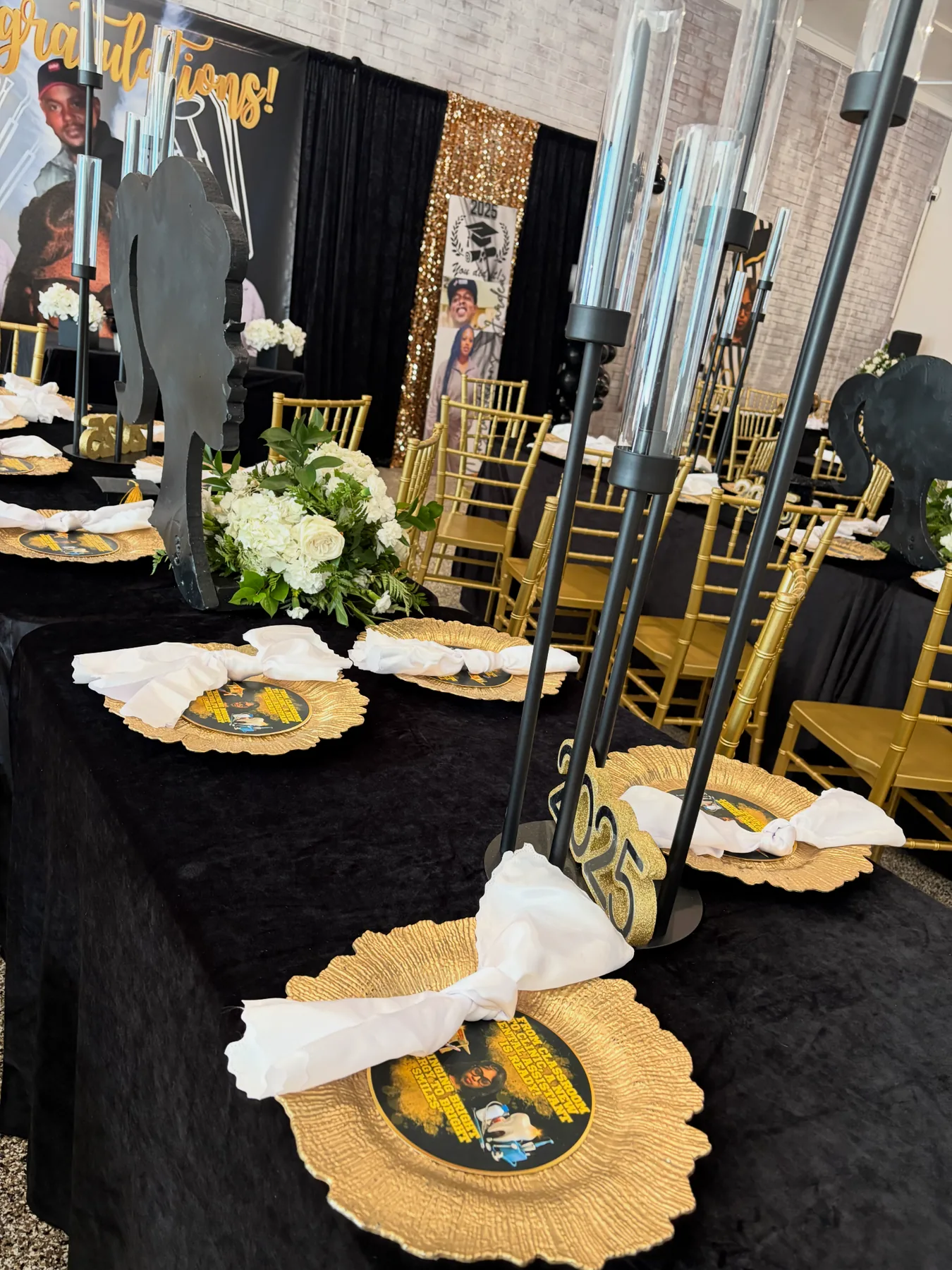 Celebration Black Gold Table